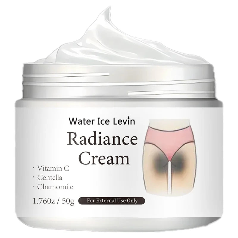 50g of Radiance Cream - Contains Vitamin C, for Private Areas, Underarms, Joints, Improves the Appearance of Melanin, and Illuminates the Skin Inside the Buttocks and Thighs Qme One Bottle 50g
