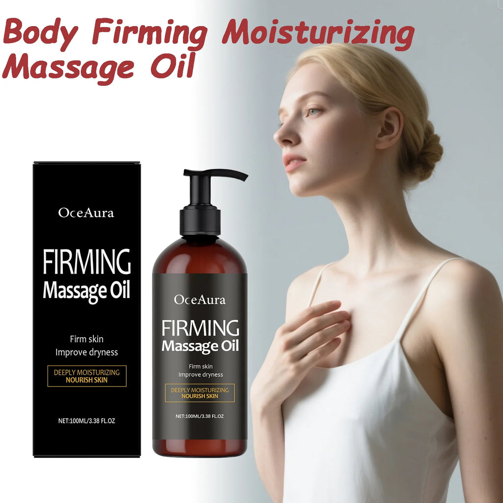 Body Firming Massage Oil Deep Nourishment for Dry Skin Moisturizing Smoothing Tightening Soothing Glowing Soft Body Massage Oil Qme