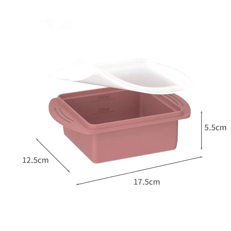 Silicone Tray Lid Single Double Compartment Freezer Mold Summer Qme A5