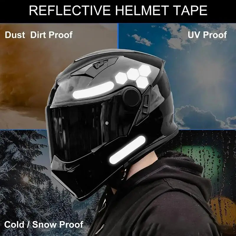 Self-adhesive Reflective Tape Bikes Safety Stickers Cars Motorcycles Qme Default Title