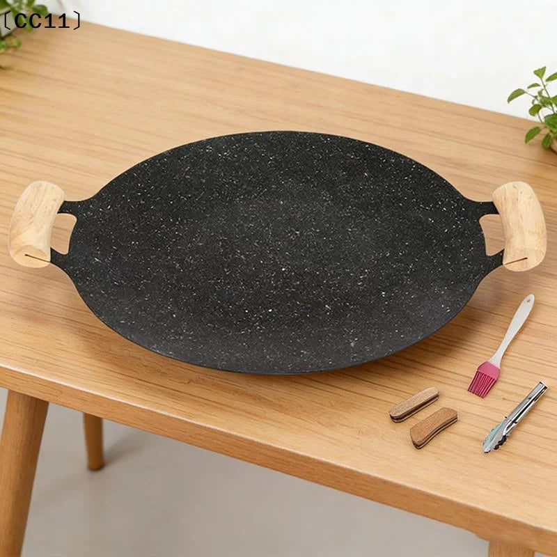 Kitchen Non-stick Pan 28 30 32 34 Korean Maifan Stone BBQ Grill Qme