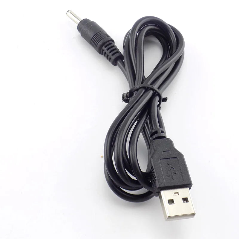 ESCAM 3.5mm Mirco USB Charging Cable DC Power Supply Adapter Charger Flashlight for Head lamp Torch light Rechargeable Battery Qme