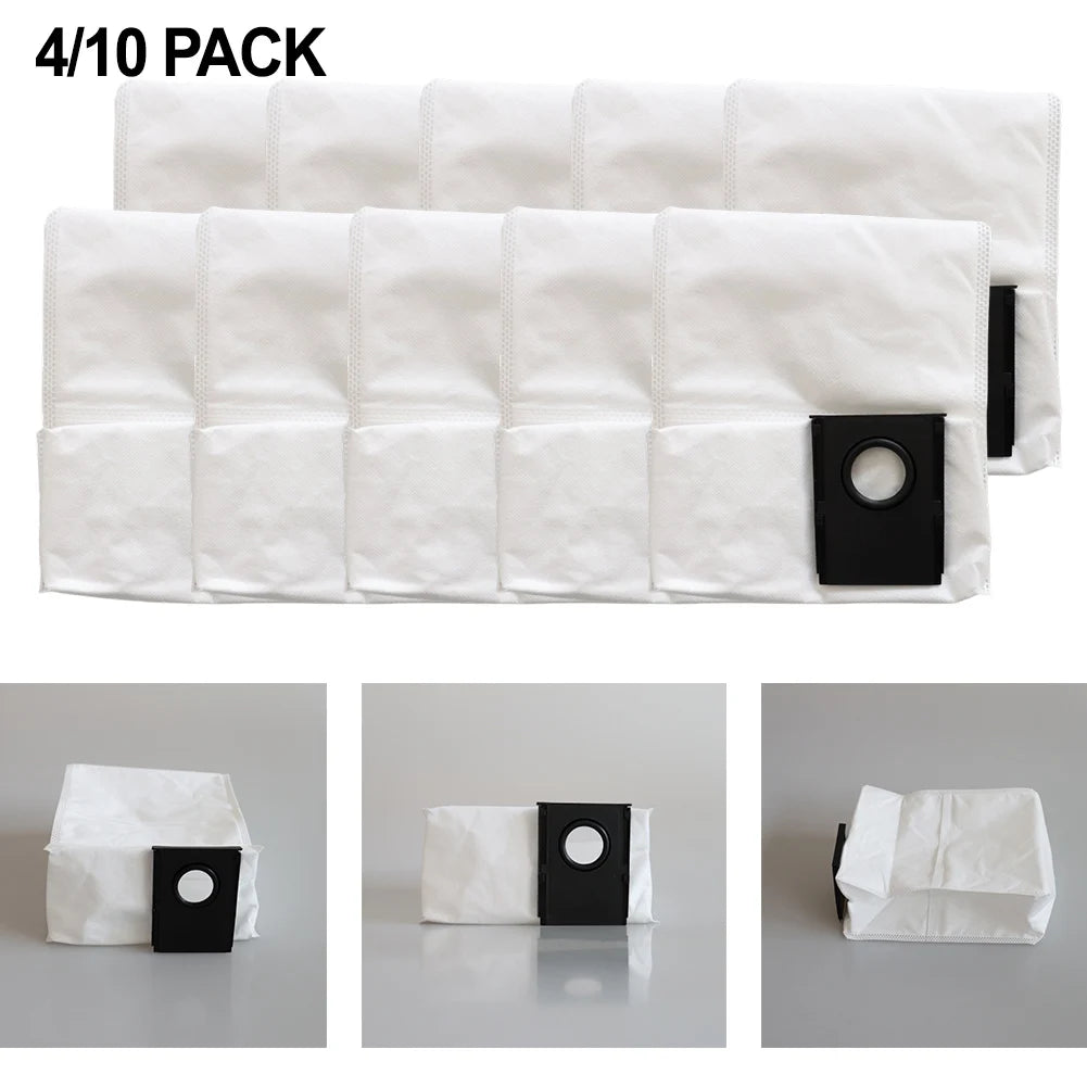 4/10 Pcs Replacement Dust Bags Compatible With For Eureka J15 For Evo Ultra Self-Emptying Robot Vacuum 3.5L Auto-Empty Bag Qme