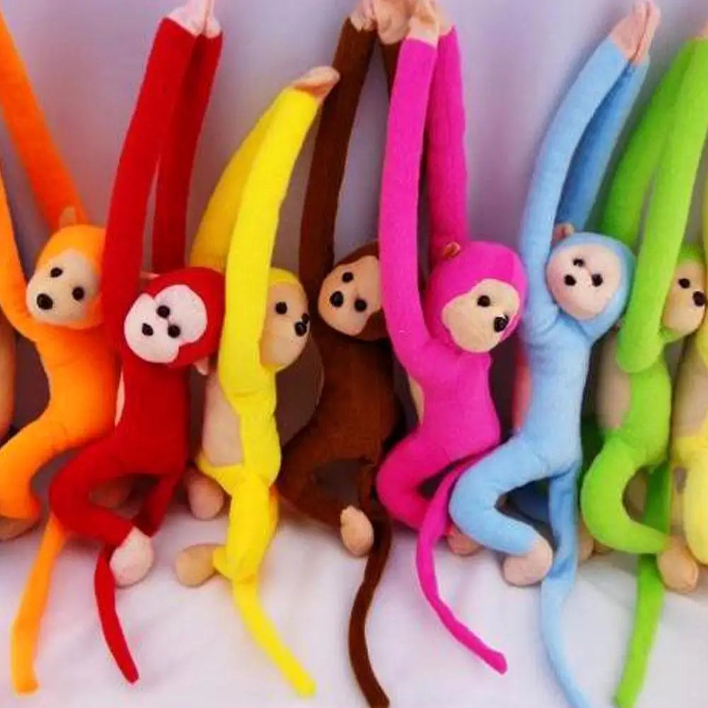 Plush Monkey Toy Stuffed Animal Cute Long Arm Tail Monkey Plush Toy Long Hands Monkey Mascot Room Curtain Decor Kids Toys Qme
