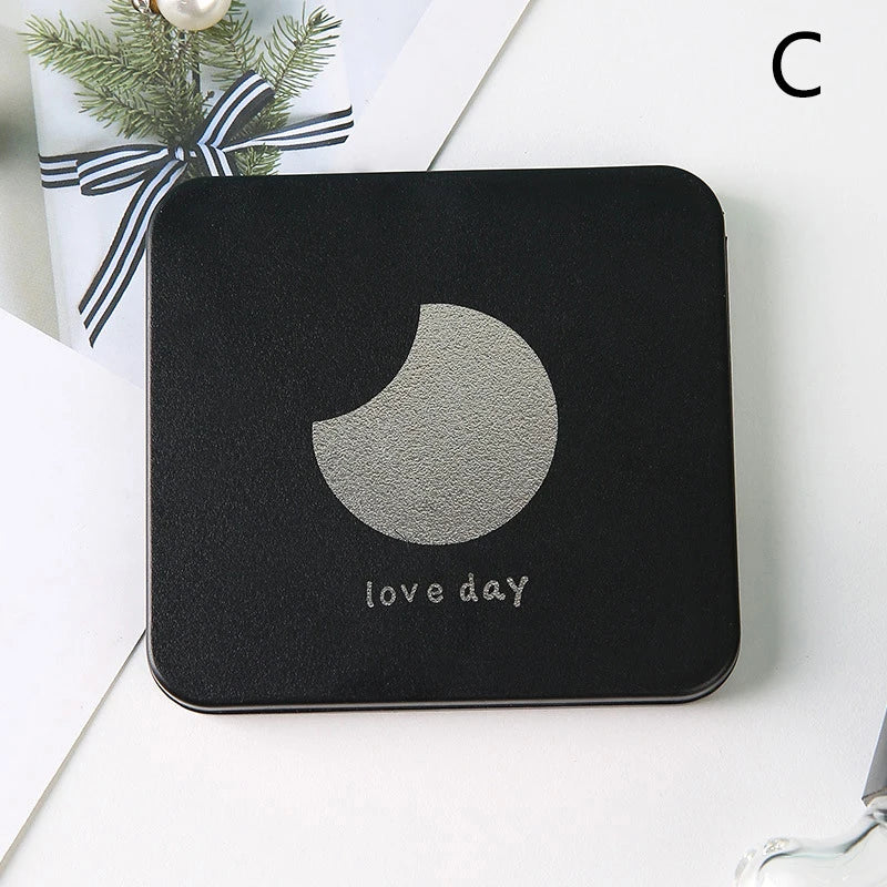 Double-side Compact Mirror Pocket Cosmetic Mirrors Foldable Makeup Qme C