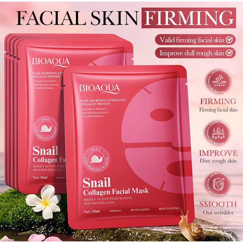 Niacinamide Retinol Face Mask Snail Collagen Moisturizing Whiten Qme
