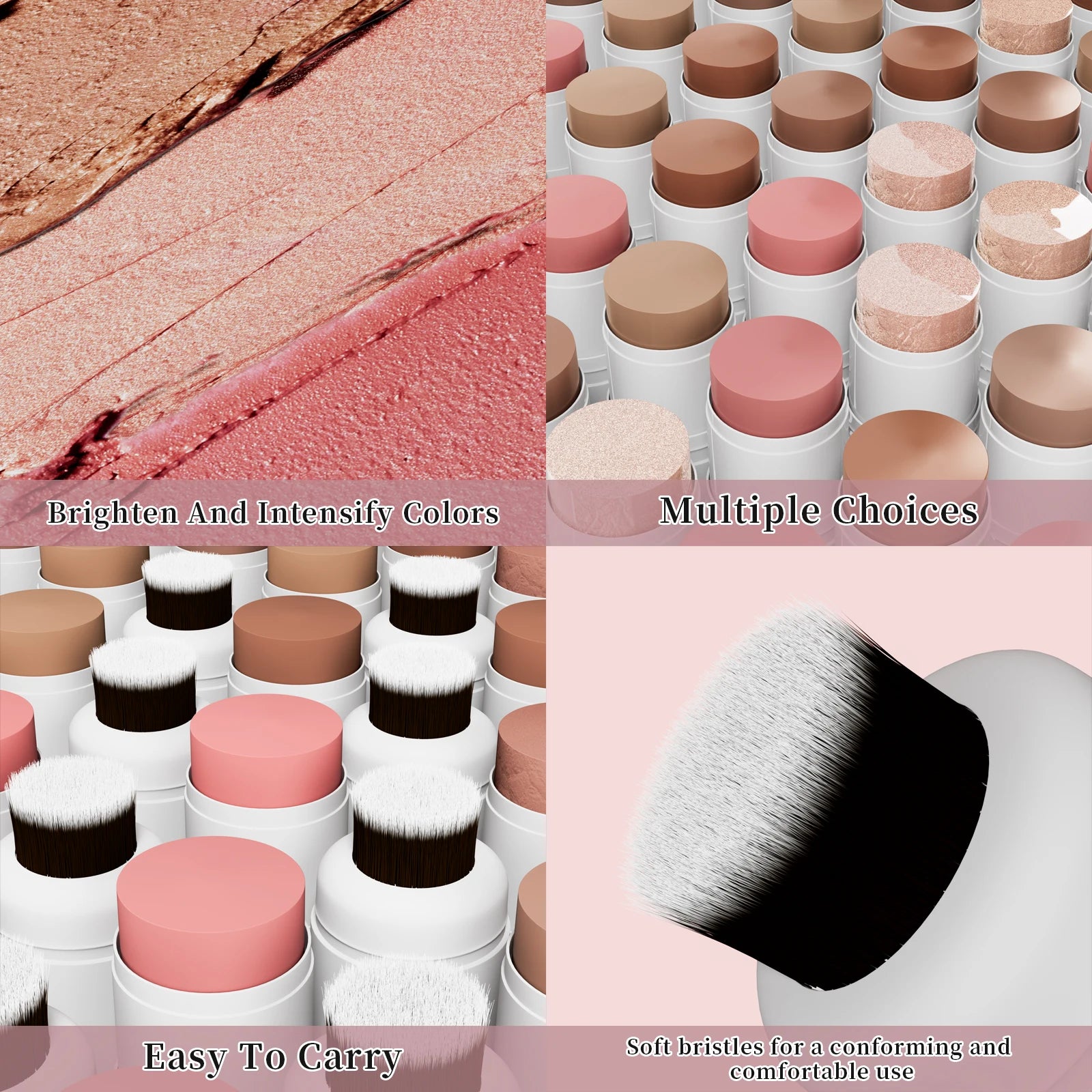 Double Head Highlighter Stick Natural Waterproof Silky Smooth Stereoscopic Nose Shadow Concealer Makeup Qme