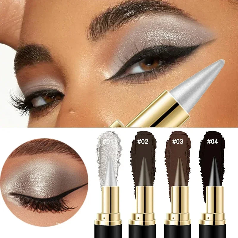 Creamy Texture Eyeliner Easy Coloring Sweat Proof Pencil Eyeshadow and Eyeliner Combo Makeup Items for Women Qme