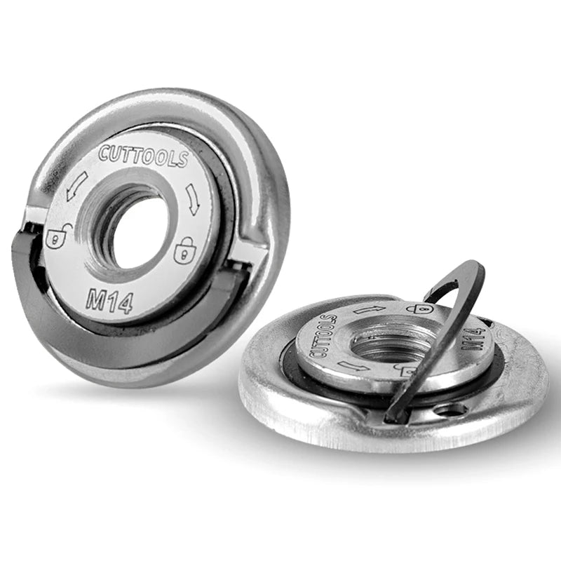Angle Grinder Pressing Plate Quick Release Flange Nut Power Chuck Qme