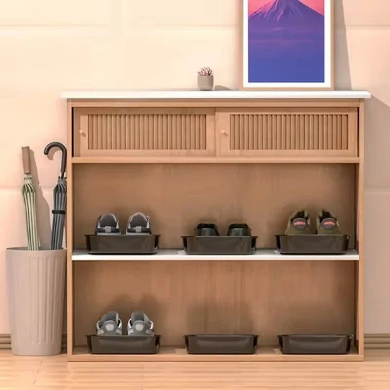 Car Shoes Storage Tray Interior Multifunctional Durable Accessory Tidying Vehicle Organizer Under Seat Container Box Qme