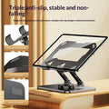 4 Tablet Stand Holder 360 Degree Rotation Foldable Desk Table Office Qme Black