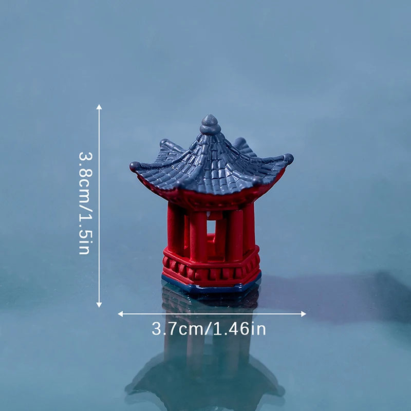 Micro Stone Gazebo Shelf Japan Mini Desk Decoration Torii Gate Qme Default Title