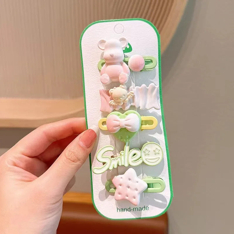Colorful Stray-hair Duckbill Clip Kuroomi Student Cartoon Hair Girls