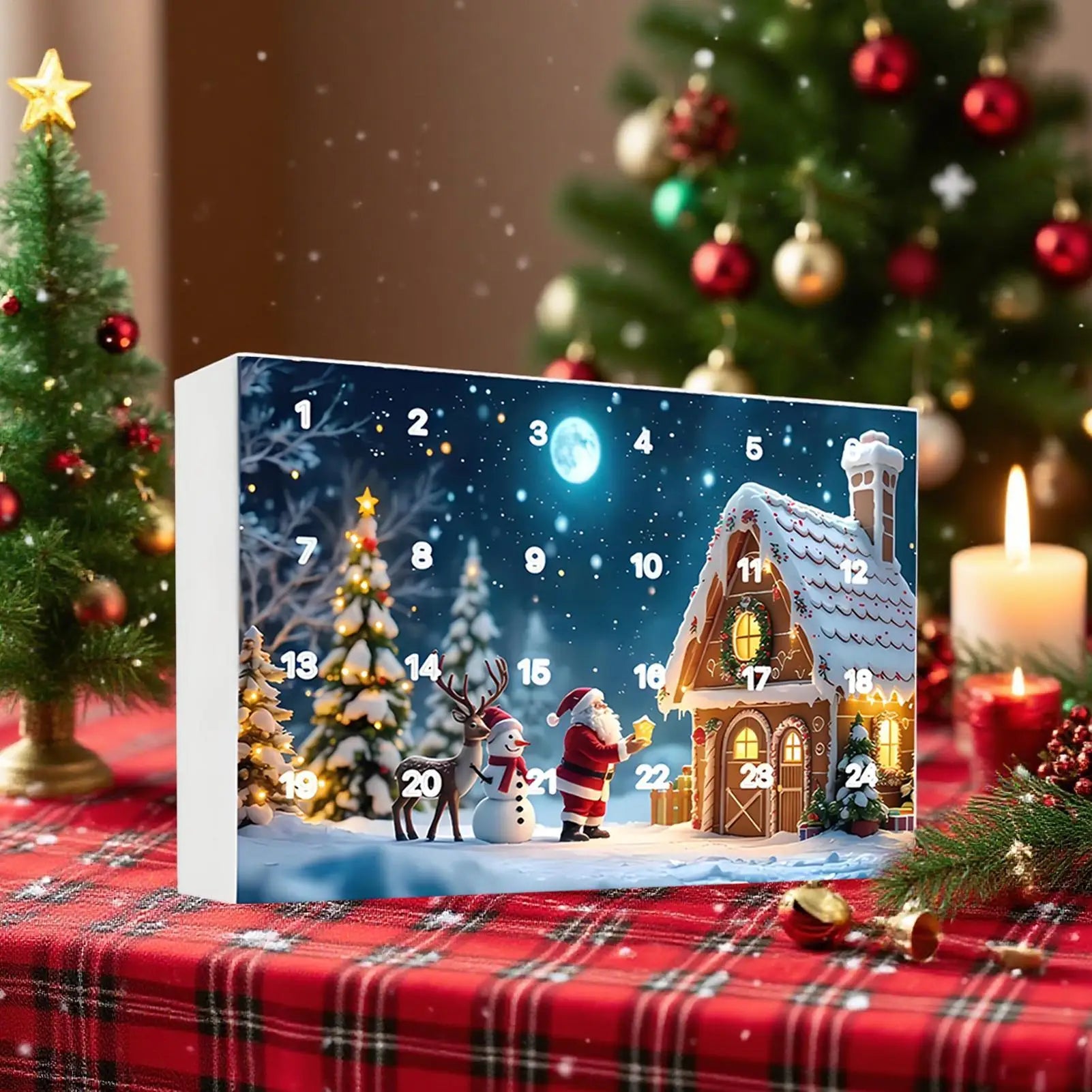 Gnome Countdown Calendar Plush Gnomes Home Decor 24-day Dwarf Dolls Qme