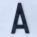 Light Sensor Solar House Number Lights Waterproof Modern LED Address Sign Outdoor Wall Decor For Home Yard Daily Use Qme 4.7 inch letter A