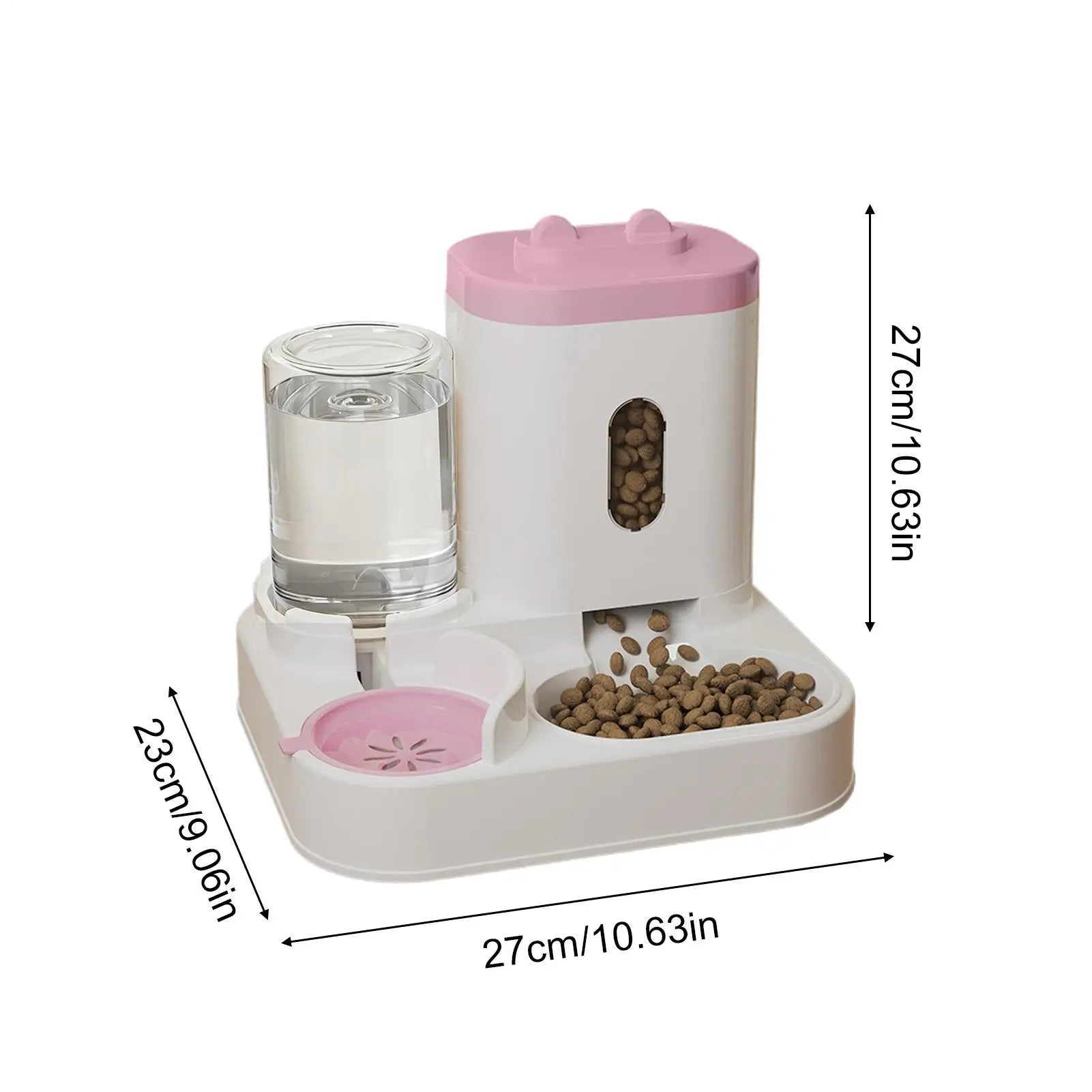 Automatic Feeder 2-in-1 Smart Drinking Food Dispenser Cat Outdoor Qme