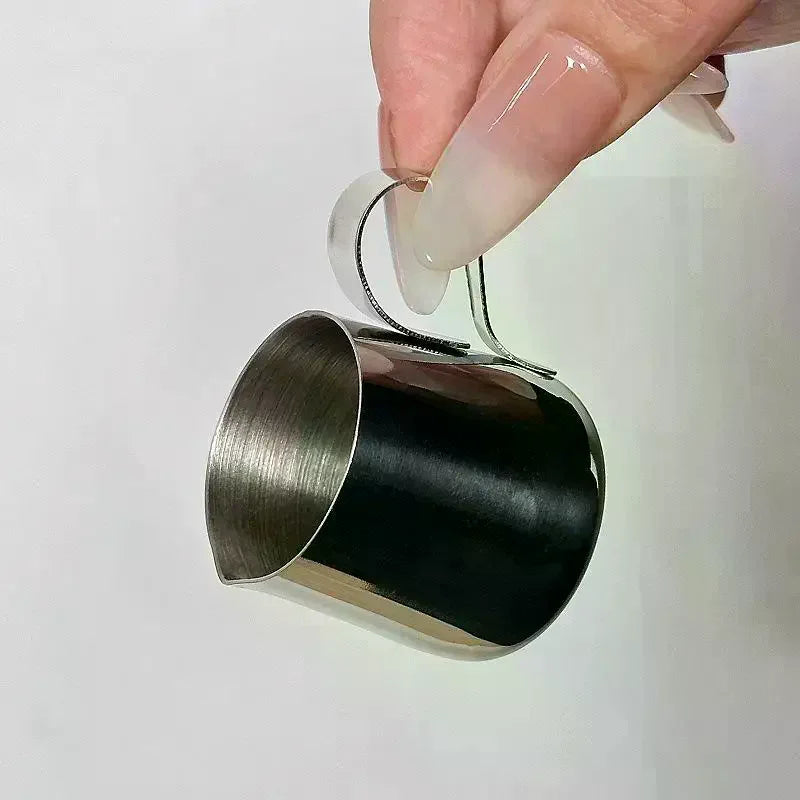12.5/30ml Mini Coffee Milk Frothing Jug Latte Art Milk Frother Pitcher Stainless Steel Measurement Jug Pot Coffee Accessorie Qme