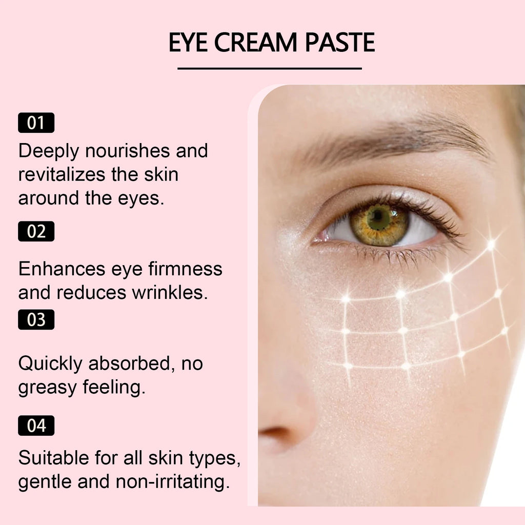 Firming Eye Cream Hydration Fade Eye Fine Sagging Line Anti Wrinkle Tighten Eye Bags Smoothing Care for Delicate Skin Eye Qme