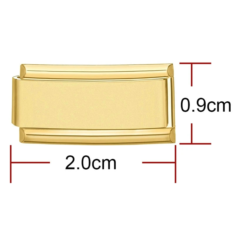Laser Engraving Wholesale Customization Italian Charm Link Fit 9mm Stainless Steel Bracelets DIY Bead Making Hand Chain Friends Qme Style 8