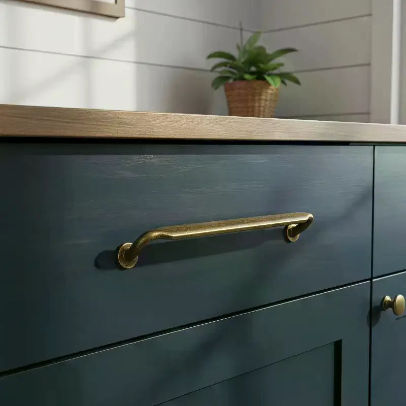 Vintage Zinc Alloy Cabinet Door Handle Kitchen Cabinet Drawer Wardrobe Door Knob Vintage Furniture Hardware Qme