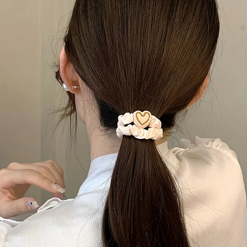 Love Small Intestine Hairband Fluffy High Ponytail Hair Rope Tie Hair Elastic Head Rope Girl Hair Accessories Don't Hurt Hair Qme