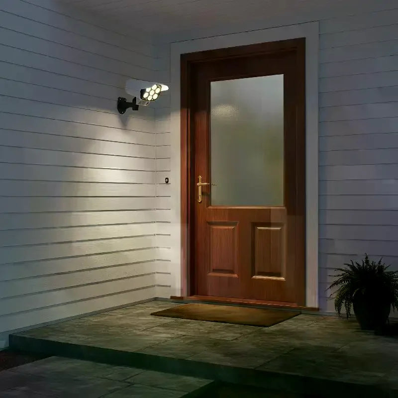 1Pc 77LED Solar Motion Sensor LED Light Outdoor Dummy Camera Wireless Security Flood Light Waterproof Lamp For Home Garden Qme Default Title