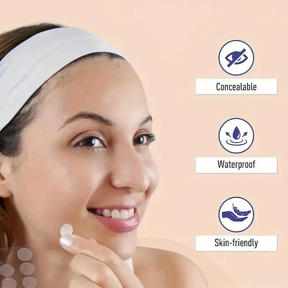 Transparent Acne Patch Concealer - Invisible Acne Patch For Women, Mild Skin-Friendly Tool For Face Cleaning, Targets Black X5R8 Qme
