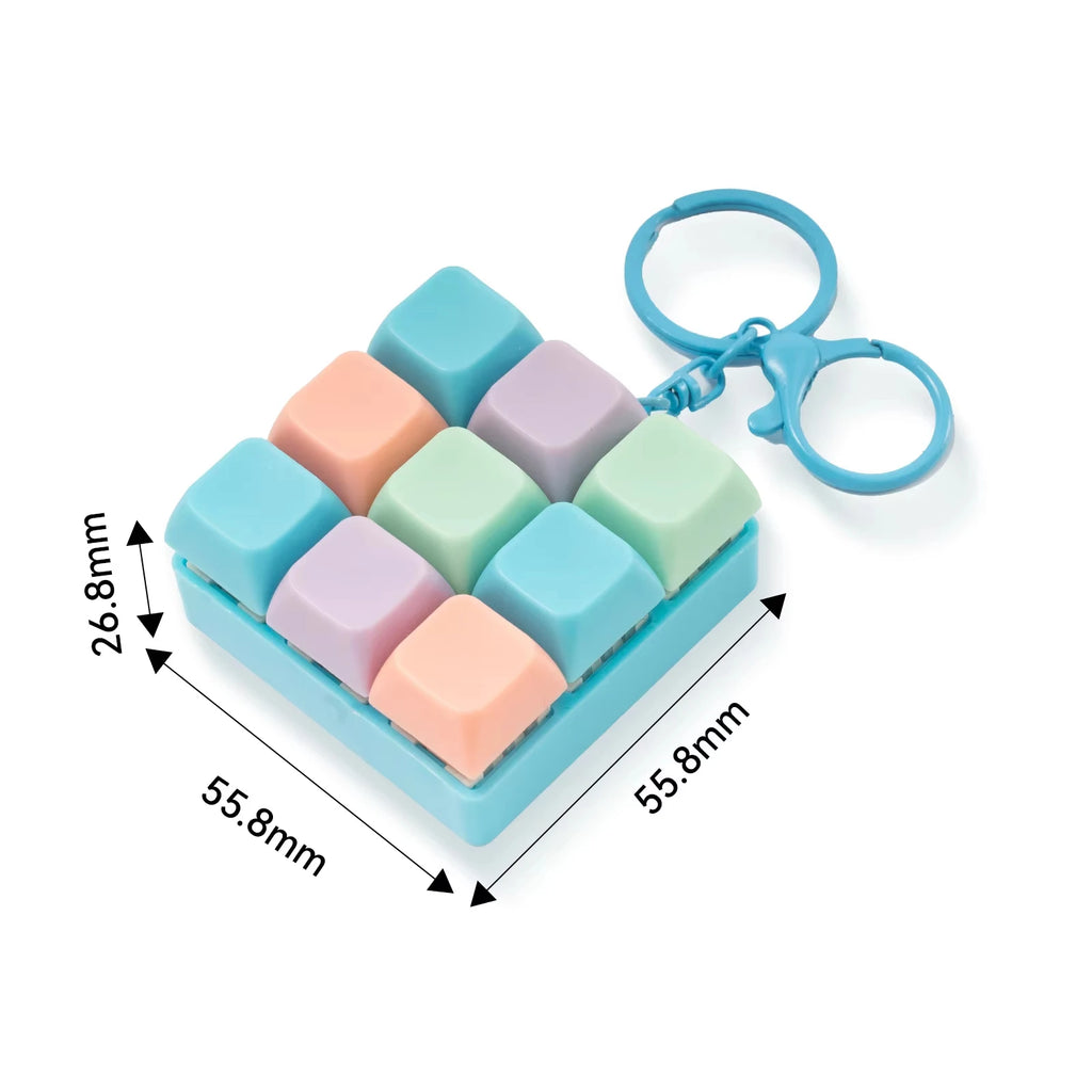 Nine-key Tetris Fingertip Pressing Key Keychain Adult Qme