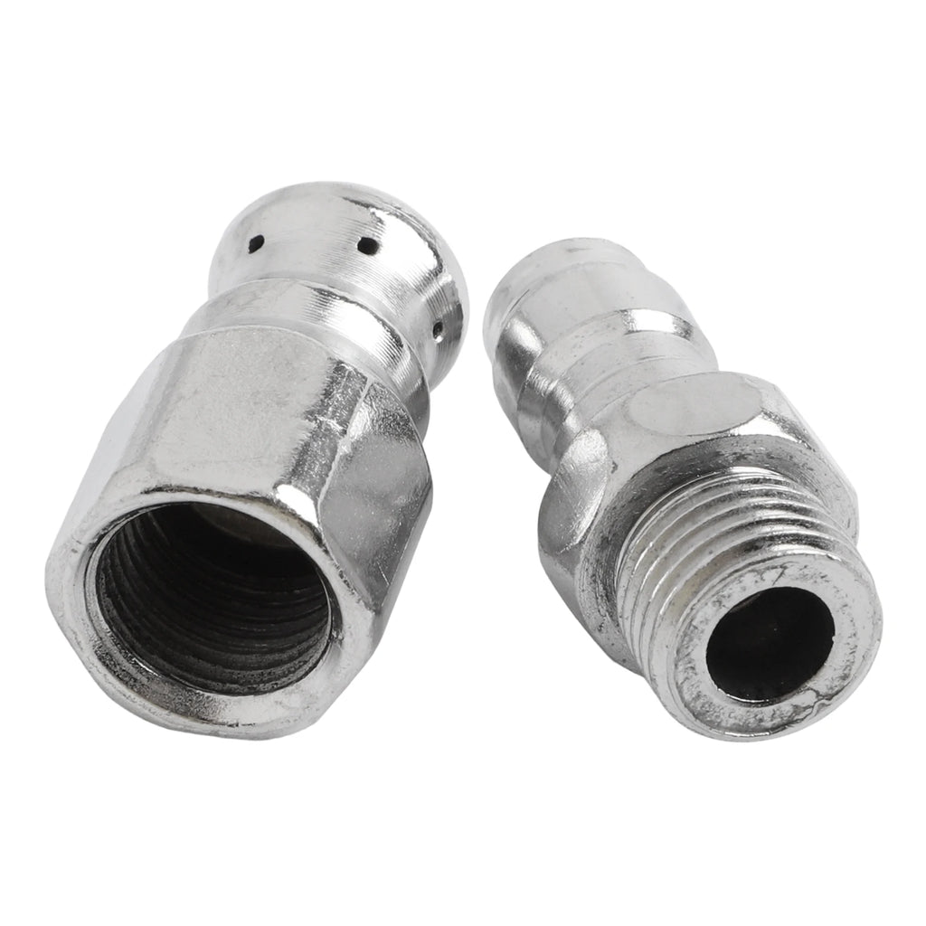 1pc Sewer Jetter Nozzle 5000PSI Sewer Jetter Pressure Drain Jetter Hose Nozzle 1/4 Pressure Washer Jetter Nozzle Qme