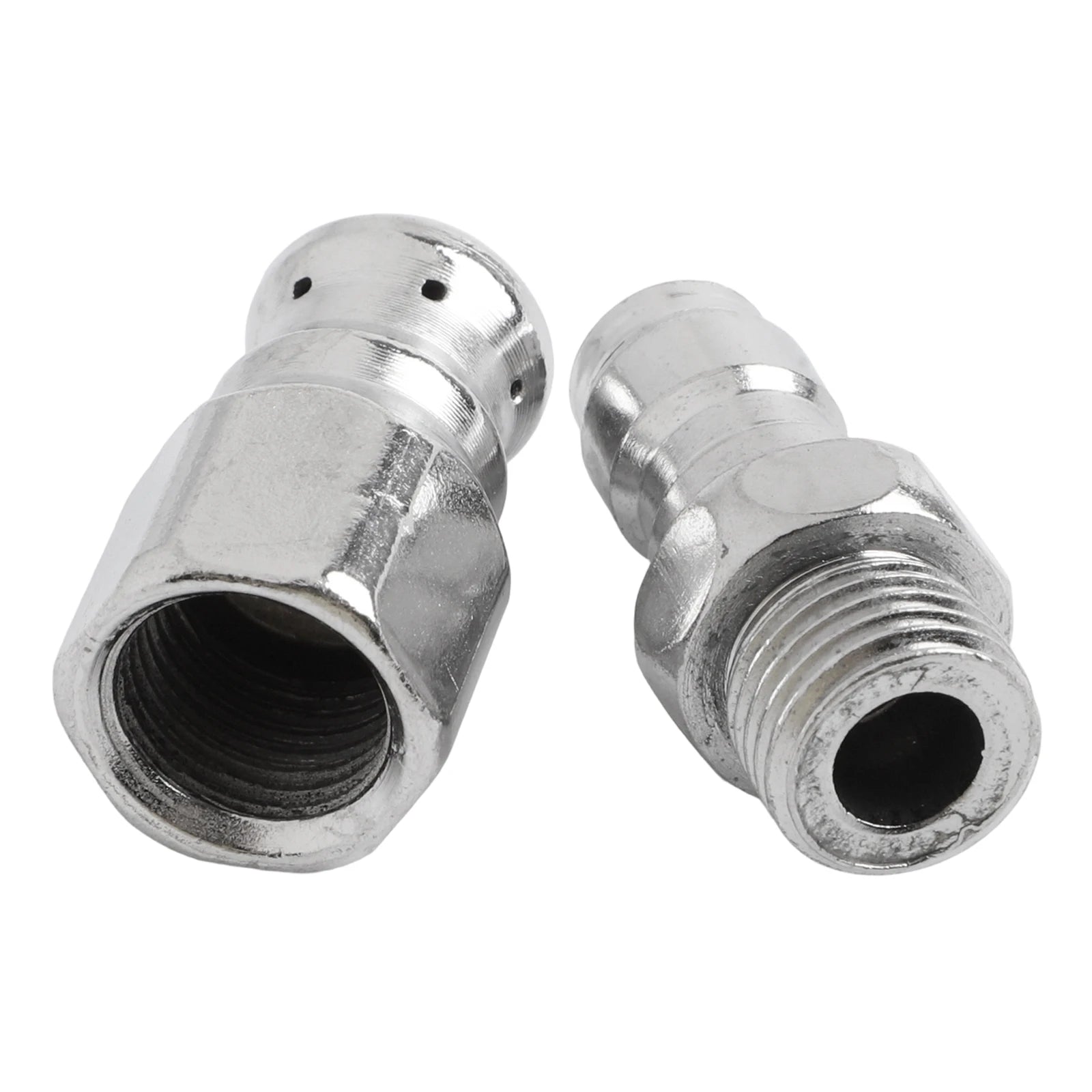 1pc Sewer Jetter Nozzle 5000PSI Sewer Jetter Pressure Drain Jetter Hose Nozzle 1/4 Pressure Washer Jetter Nozzle Qme