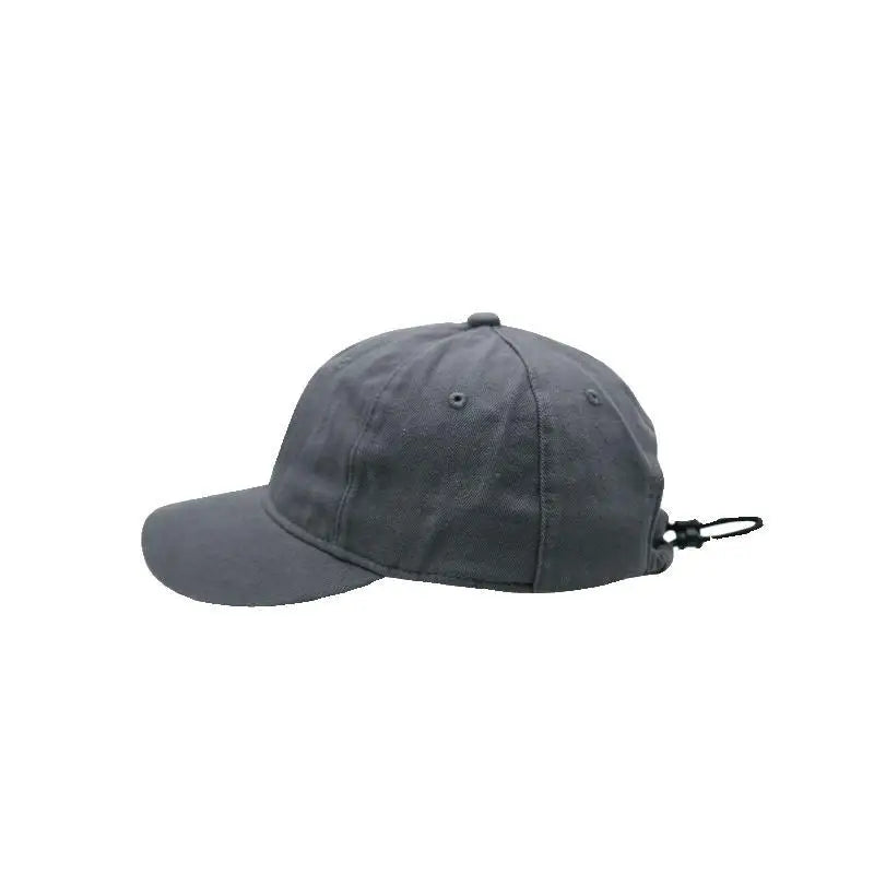 Drawstring Short Brim Hat Trendy Versatile Soft Curved Cap Qme