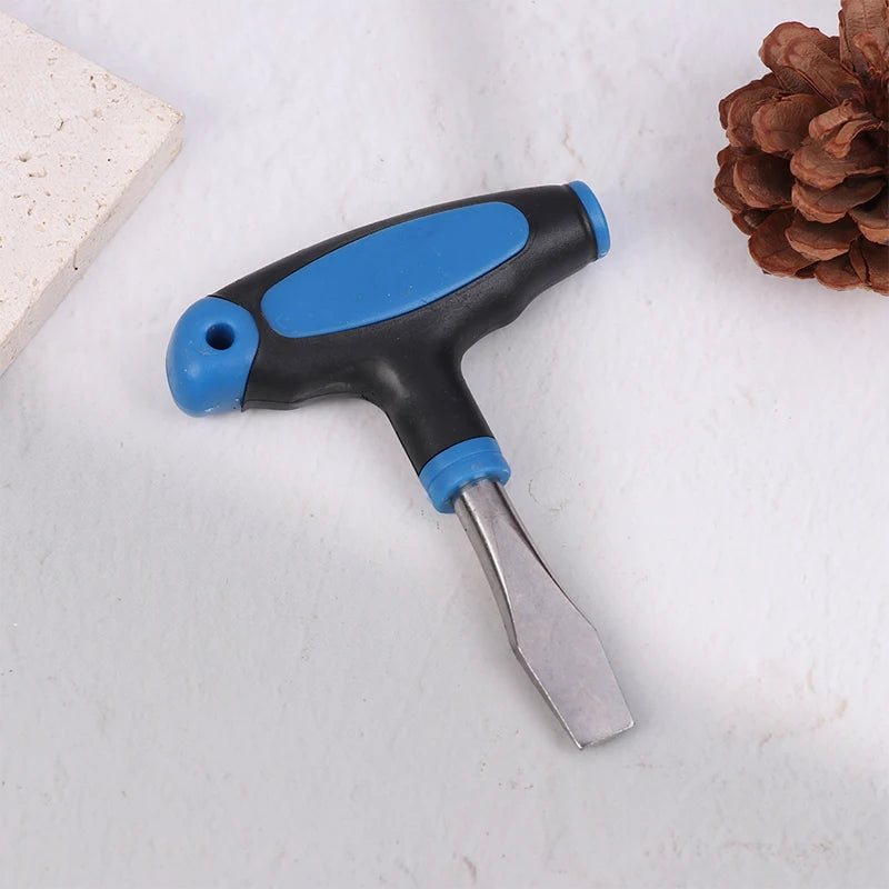 Flat Head Screwdriver T-handle Grip Quick Release Plate Camera Tools Qme