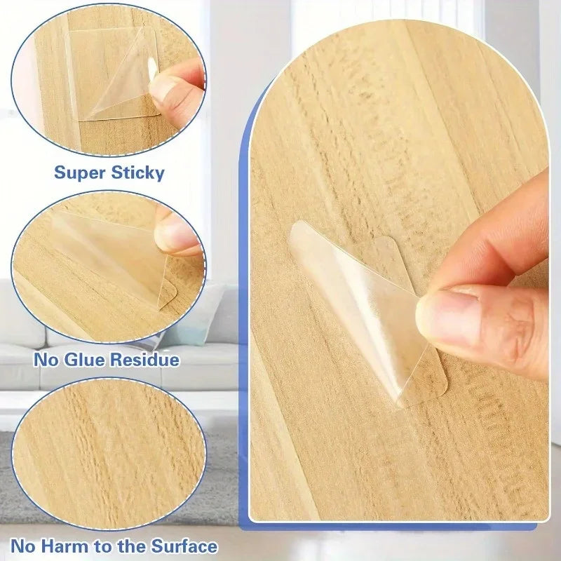 Nano Double-Sided Tape with Super Strong Adhesive, Thick High Viscosity, Powerful Wall Fixer, Transparent And No Trace Qme