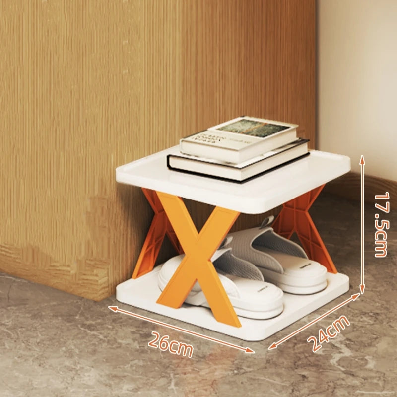 Multifunctional Shoe Cabinets Free Splicing Storage Rack Detachable Shoe Storage Saving Space Household Door Shoe Organizer Rack Qme 2th orange