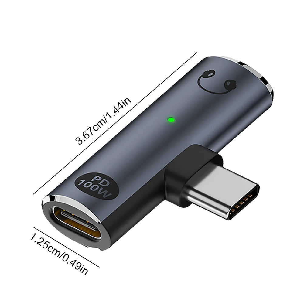 2 in 1 USB Type C To 3.5mm Headphone and Charger Adapter PD 100W Earphone Splitter Type C Adapter for Xiaomi Huawei iPhone 15 16 Qme