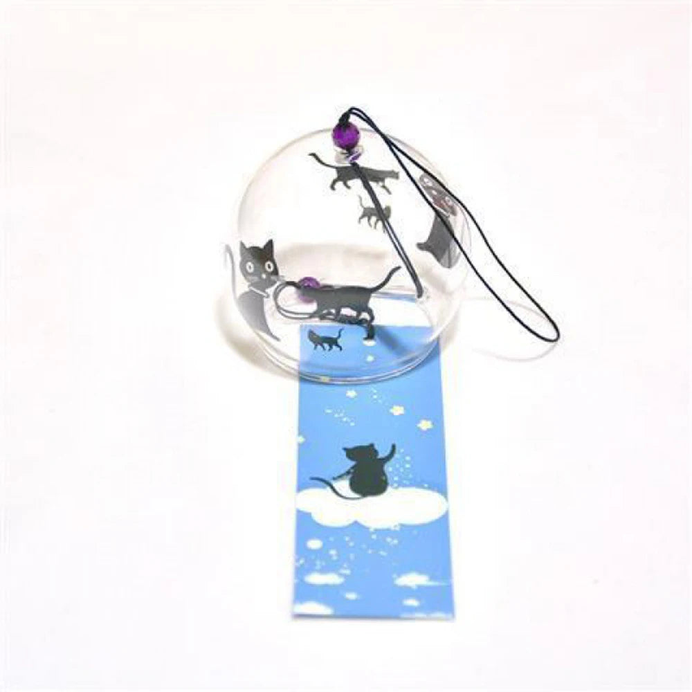 Garden Wind Bell Japan Wind Chimes Handmade Glass Furin Spa Kitchen Office Decor japanese room decor For Home Decoration Party Qme JX0017D-5