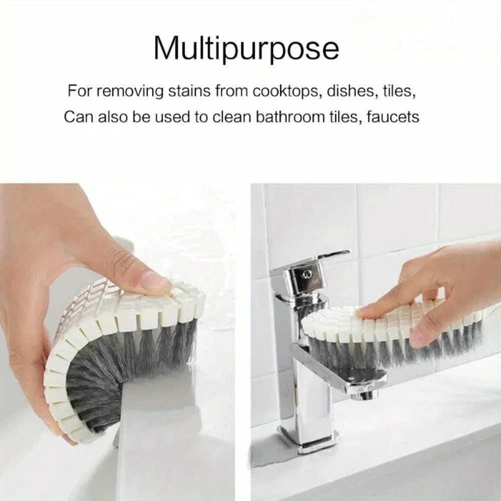 1pc of Japanese-Style Curved Brush for Home Use, Multifunctional for Cleaning Sinks, Tiles, Washbasins, And Corners. Qme