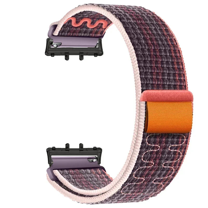 Nylon Loop Strap for Samsung Galaxy Fit 3 Adjustable Elastic Bracelet Watchband for iWatch Samsung Galaxy Fit3 Band Accessories Qme BPu Galaxy Watch Fit 3