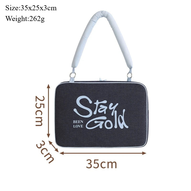 Laptop Tote 1415.6 Inch Laptop Protective Case Commuter Bag for Apple MacBook Huawei Lenovo Xiaomi HP Dell Acer Computer Case Qme CB-NavyBlue14