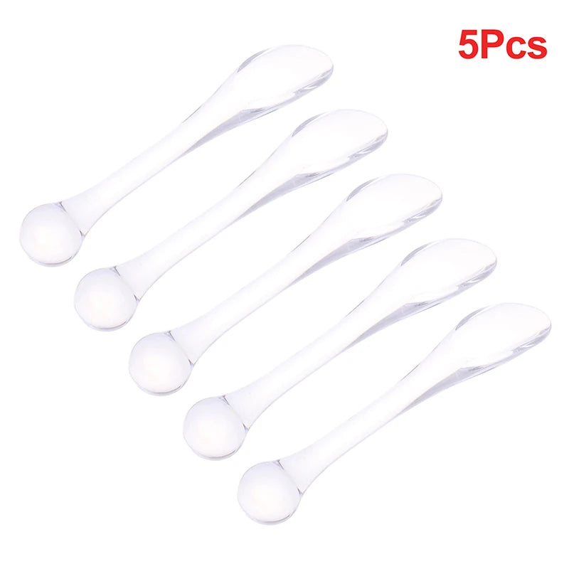 1 5 Eye Cream Applicator Spoon Roller Massage Stick Cosmetic Spatulas Qme 5Pcs Transparent