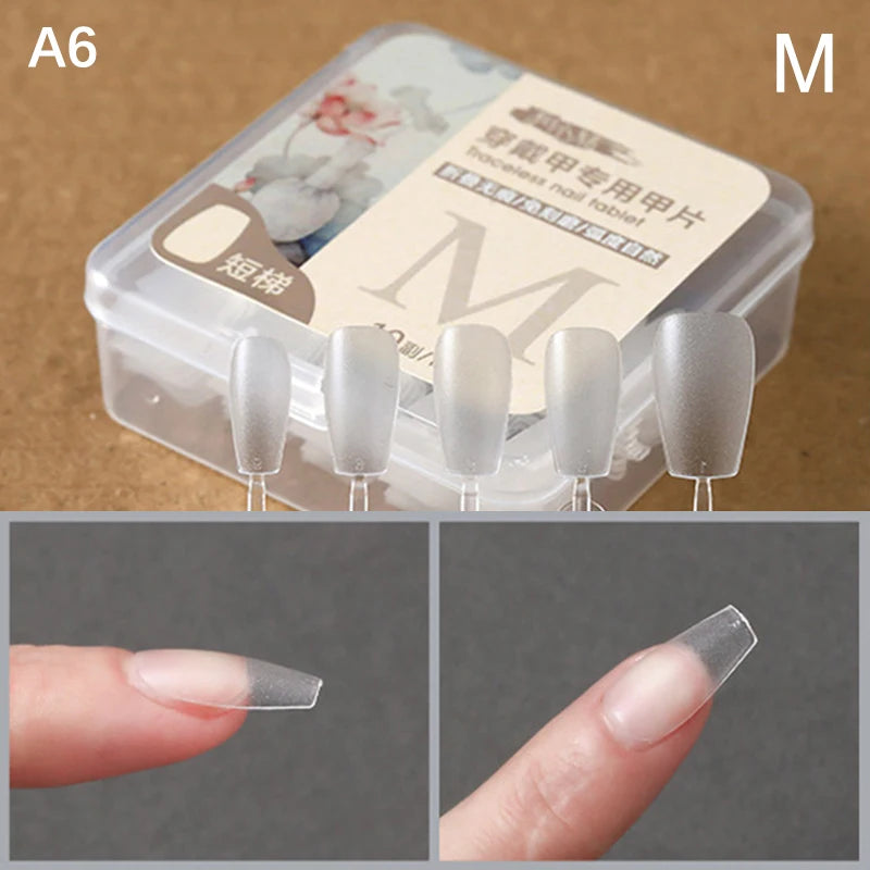 Box False Nails Press Coffin Artificial Clear Fake Nail Tips