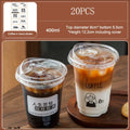 Disposable Coffee Cup Transparent Thickened Milk Tea Lids Suitable Qme 6