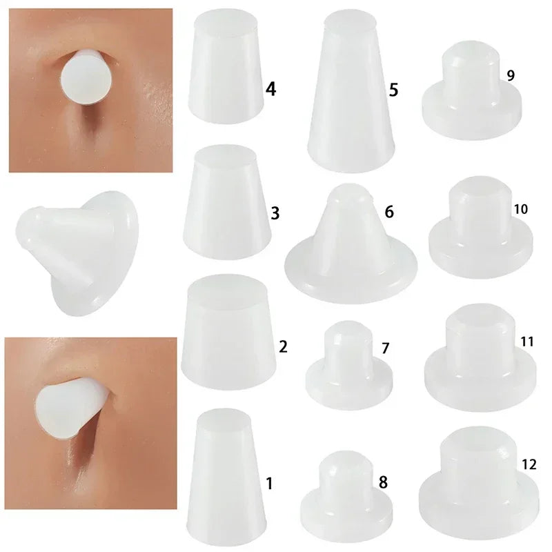 Silicone Belly Button Plug Navel Haper Trainer Weight-reducing Qme
