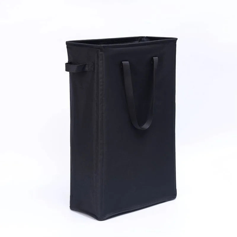 Extra Large Foldable Oxford Fabric Storage Basket, Collapsible Laundry Hamper with Handles, Multi-Purpose Home Organizer Bin Qme Black