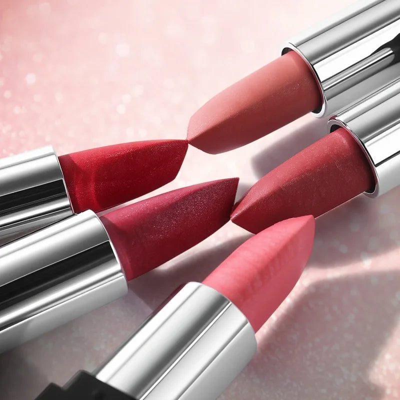 High-Pigment Metallic Lipstick Waterproof Long-Lasting Frosted Bronze with Gold Shimmer Moisturizing Matte Lip Gloss Cosmetics Qme