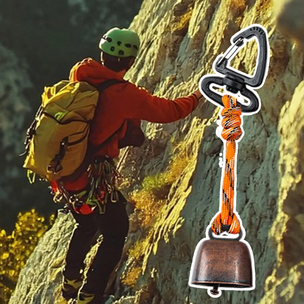 Loud Bear Bell Outdoor Camp Safety Supplies Trekking Safety Bell for Hikers Fishermen Visitors Dog Owners Travelers Hiking Trail Qme