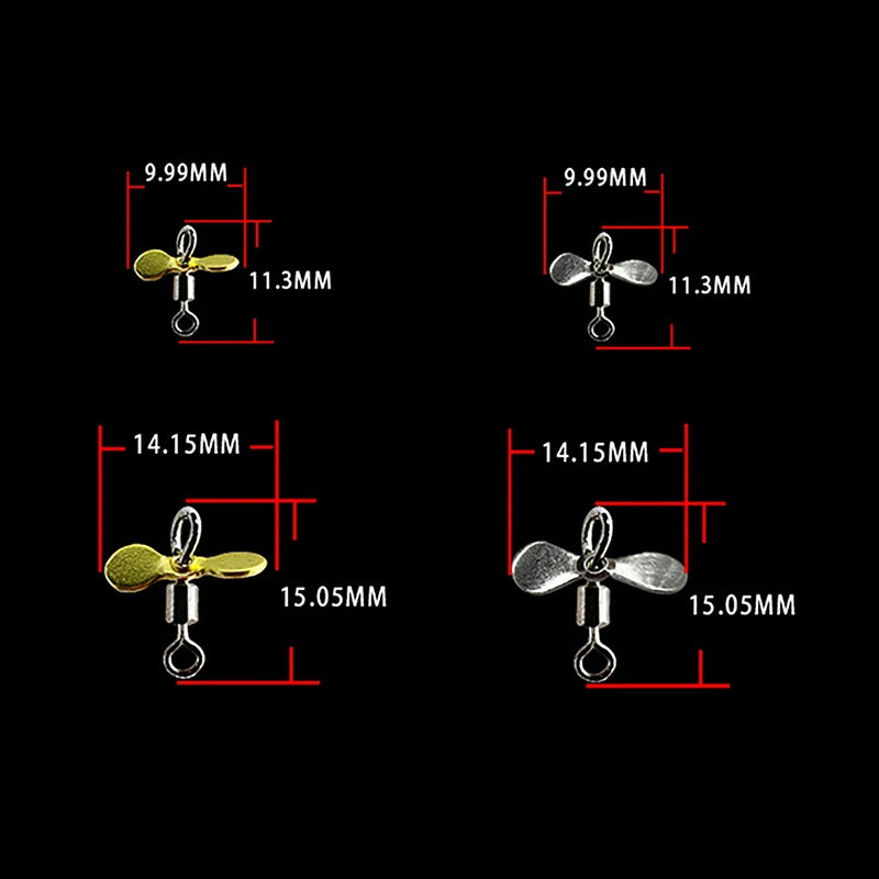 Plug Casting Fishing Propeller Blade Turbo Spinner Blades DIY Lure Qme