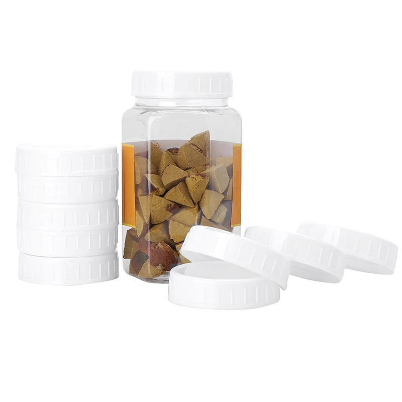 Plastic Covers Unlined Ribbed Lids Storage Caps Replacementswhite Qme