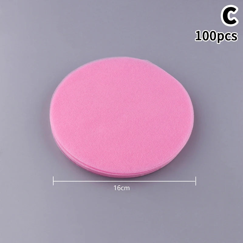 100 200 Sheets Non Woven Fabric Nail Vacuum Cleaner Filter Paper Qme C Pink