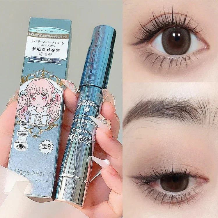 Silk Fiber Lash Mascara Waterproof Long Lasting Extension Eyelashes Lengthening Curling Mascara Black Eyelash Makeup Cosmetic Qme